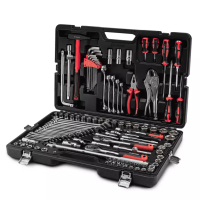 Набор ручных инструментов TECHNIC 142 предмета 1/2", 3/8", 1/4"