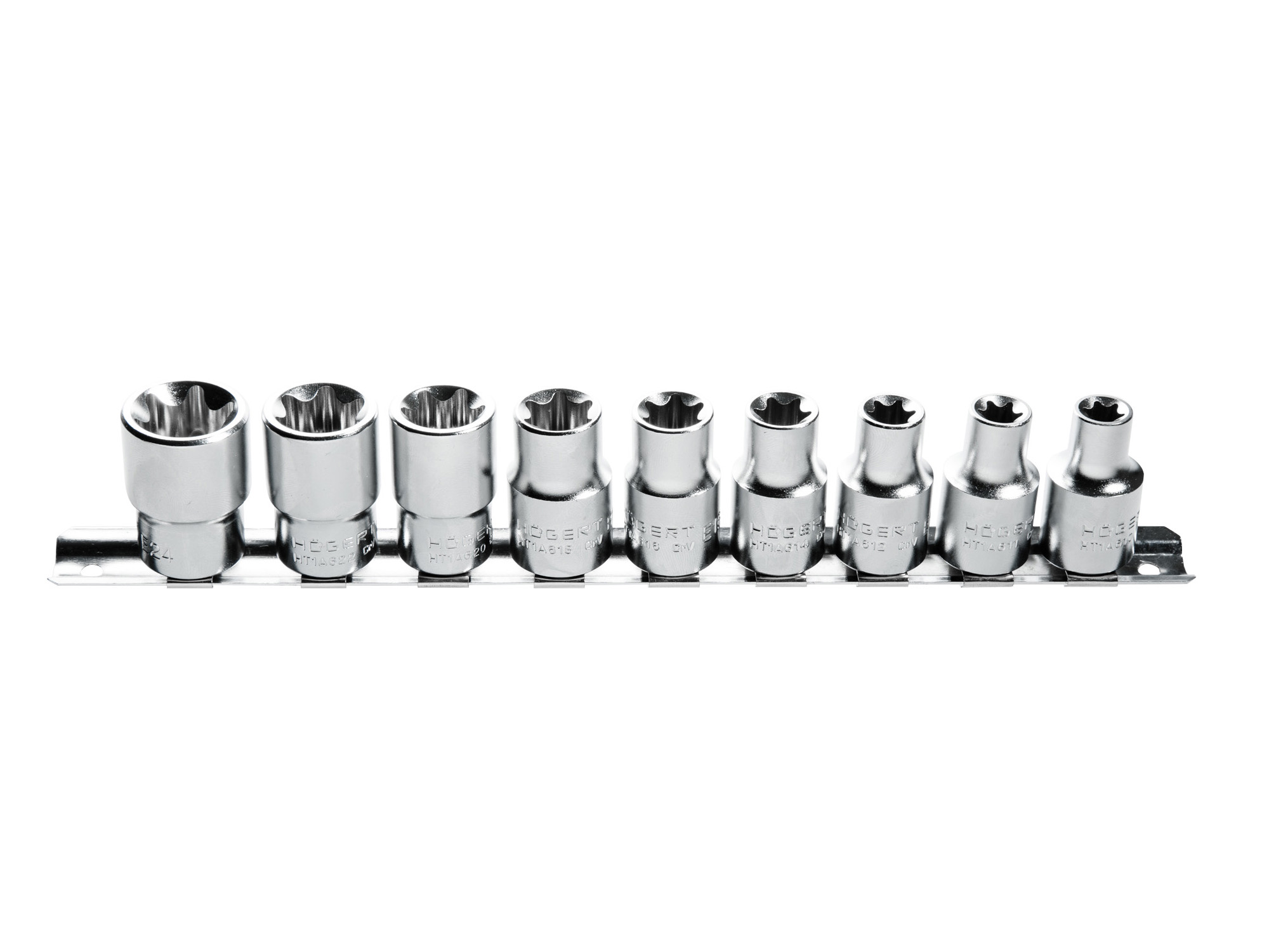 Набор торцевых головок Torx 1/2", 9 шт. 2