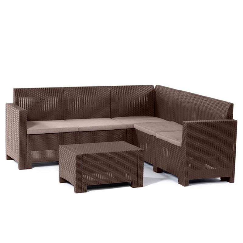 Комплект мебели NEBRASKA CORNER Set (углов. диван, столик), белый 2