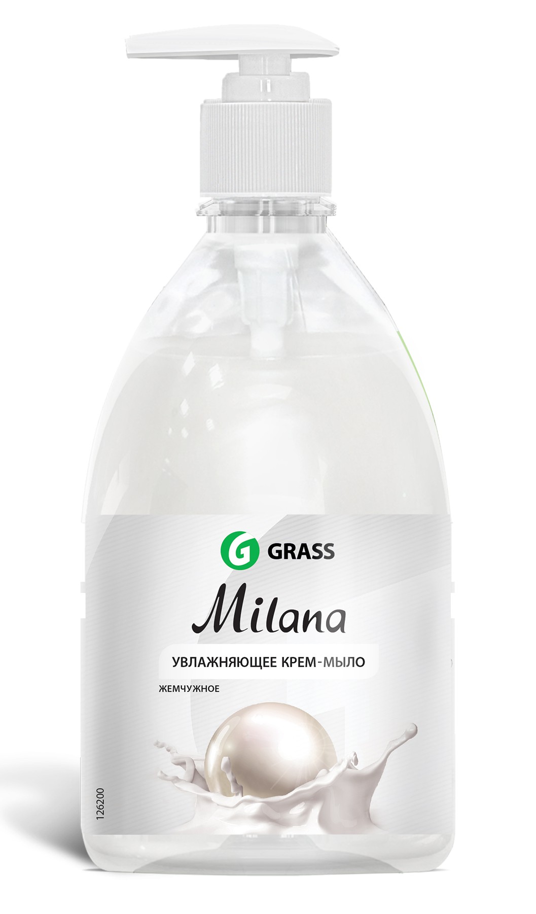 Grass  126200 Milana Жидкое крем-мыло жемчужное 500 мл с дозатором GRASS 1