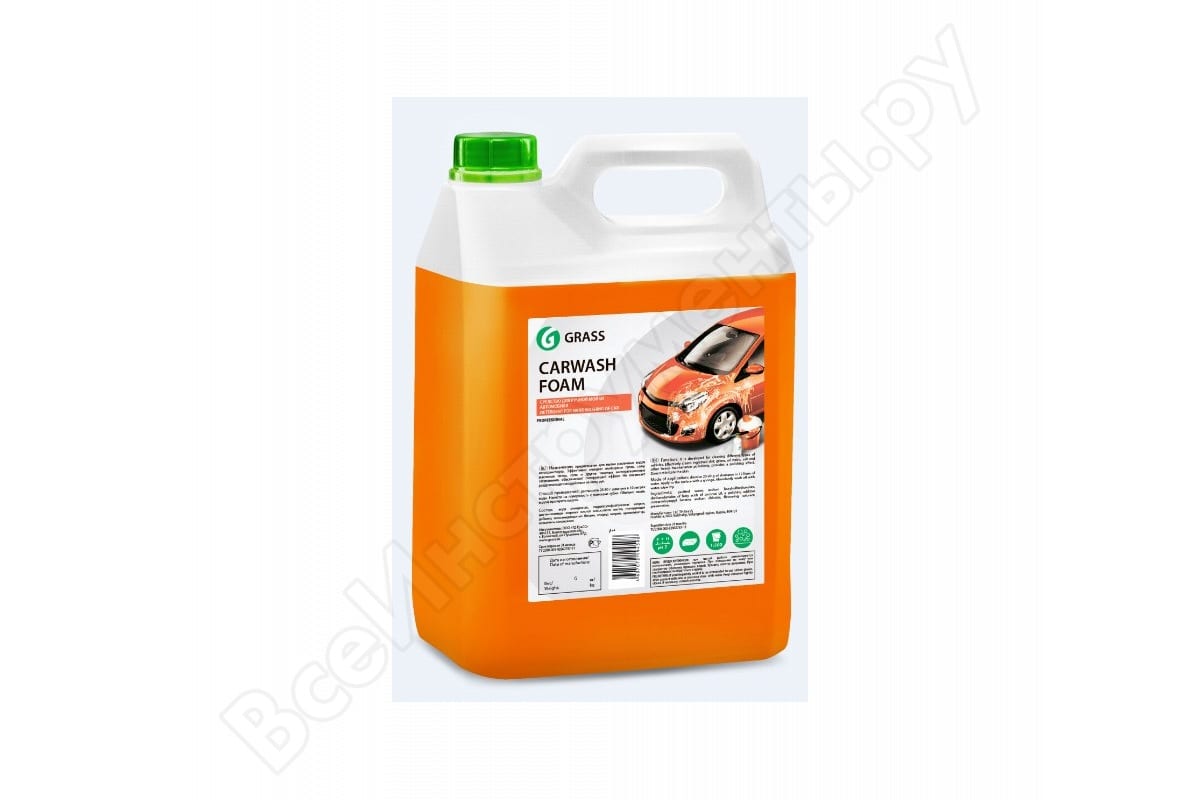 Автошампунь для ручной мойки "Carwash Foam" 5 кг GRASS 2