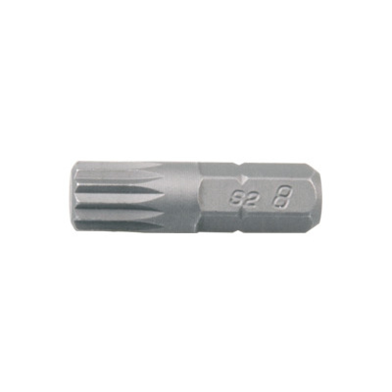 Вставка (бита) торцевая 1/4;, SPLINE, М10, L = 25 мм KING TONY 102510M
