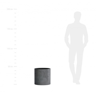 Кашпо CYLINDER (SMOKEY BLUE 45х45 см. 70 л.)