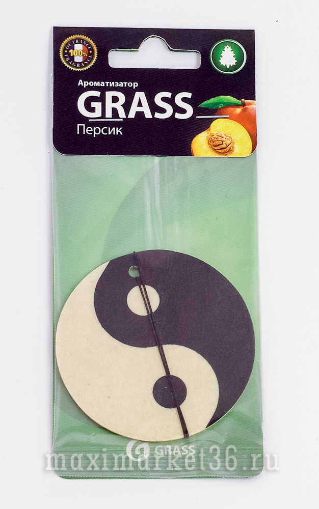 Ароматизатор картонный Инь Янь персик GRASS 2