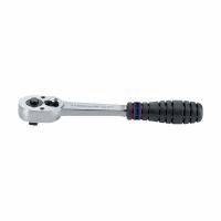 Трещотка 3/8", 200 мм, 32 зубца, флажковая с кнопкой, фиксатор
