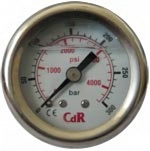 Манометр 0-300  bar, 1/8 вход сзади, корп ABS