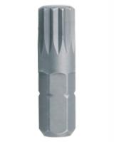 Вставка (бита) торцевая 1/4;, SPLINE, М10, L = 25 мм KING TONY 102510M