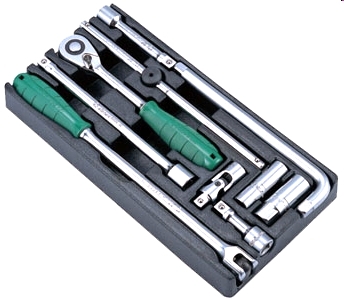 Трещотка и аксессуары Hans на 1/2" в ложементе, TT-3 2