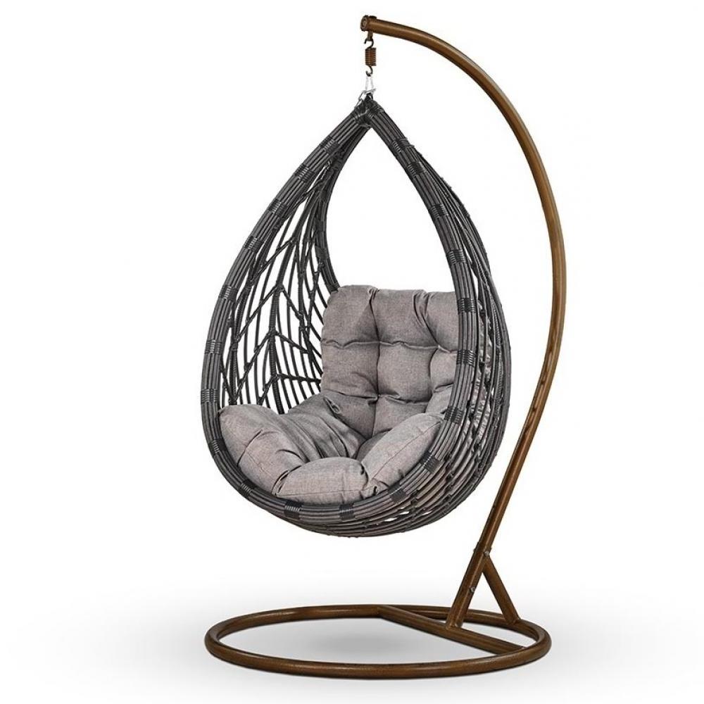 Подвесное кресло из искусственного ротанга N886-W72 Dark Grey 2
