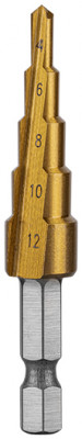 Сверло ступенчатое 4-12 мм