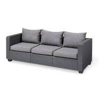 Диван трёхместный из пластика Salta 3 Seater Sofa 2