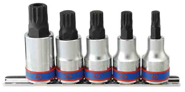 Набор торцевых насадок 1/2", SPLINE, М8-М16, 5 предметов  2