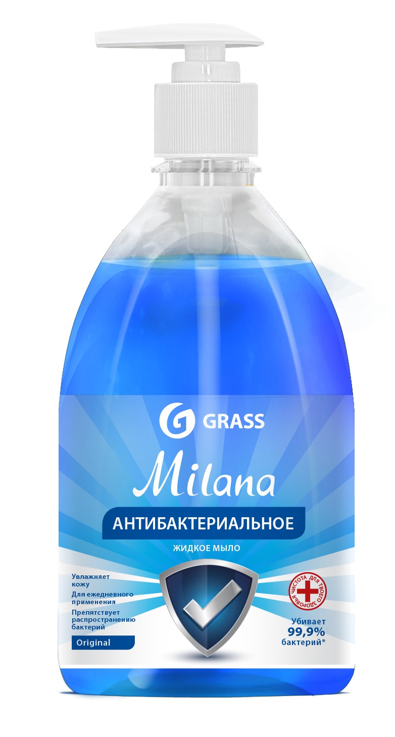 Milana Original Жидкое мыло антибактериальное, флакон 500 мл GRASS 2