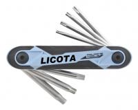 Набор складных ключей Torx, 7 пр.,  T10-T40