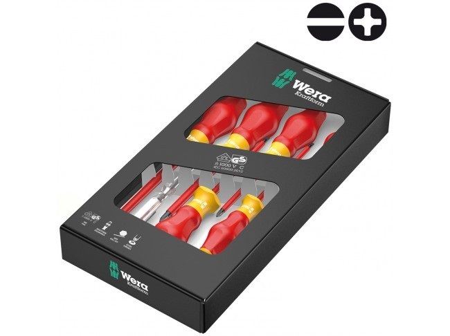 Набор отверток диэлектрический WERA Kraftform Comfort VDE 1160 i/7 2