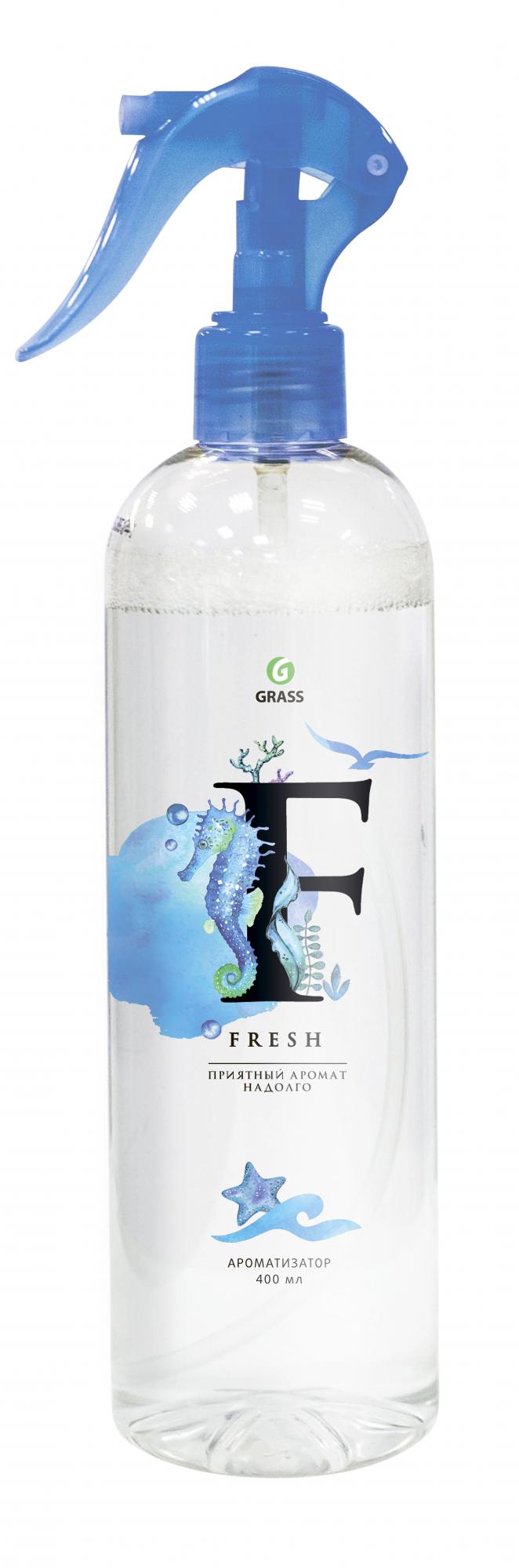 Жидкий освежитель воздуха "Fresh" 400 мл  (синий) GRASS 2
