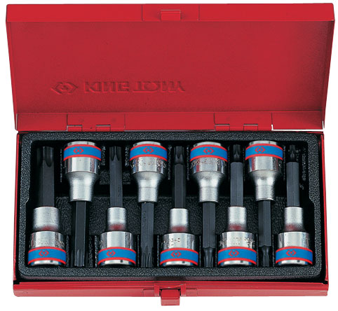Набор торцевых насадок 1/2;, TORX, Т20-Т60 мм, L = 80 мм, 9 предметов KING TONY 4119PR 2