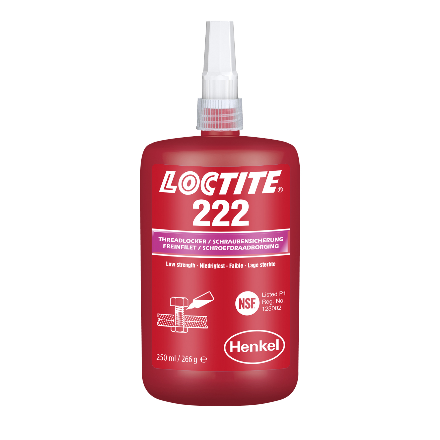 Loctite 222 250мл Резьбовой фиксатор низкой прочности 2