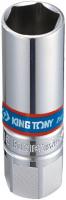 Головка свечная шестигранная 3/8;, 16 мм, L = 70 мм, резиновый фиксатор KING TONY 363516