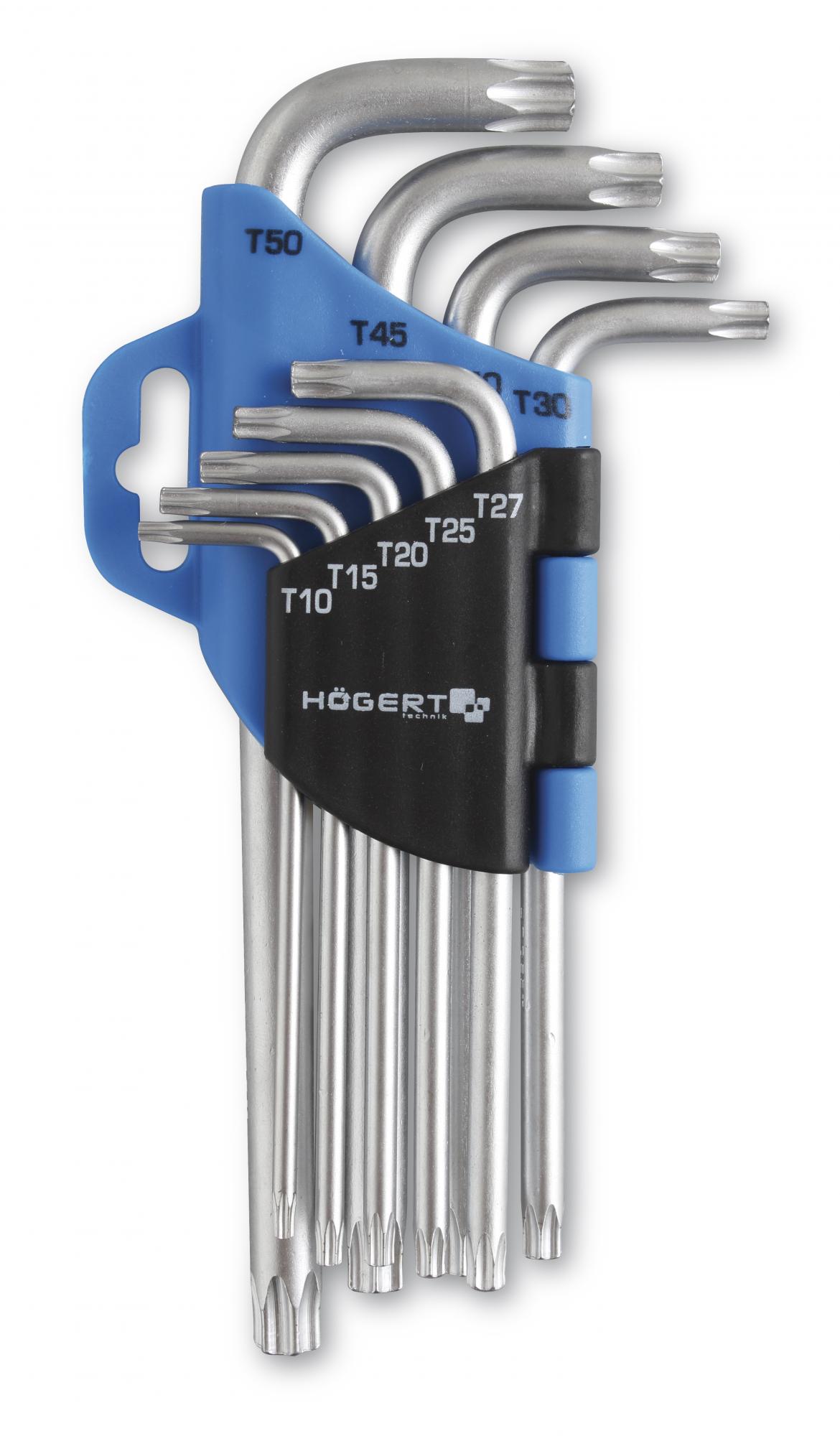 Ключи шестигранные TORX Crv,9 шт. 2