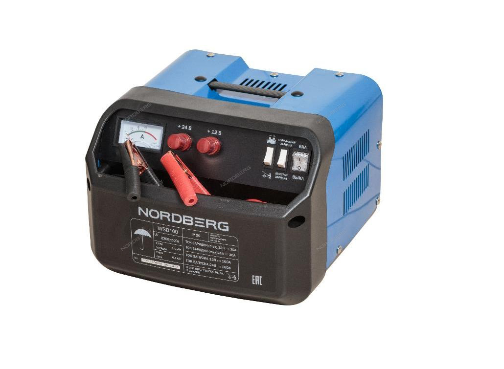  Пускозарядное устройство 12/24V макс ток 160A 2