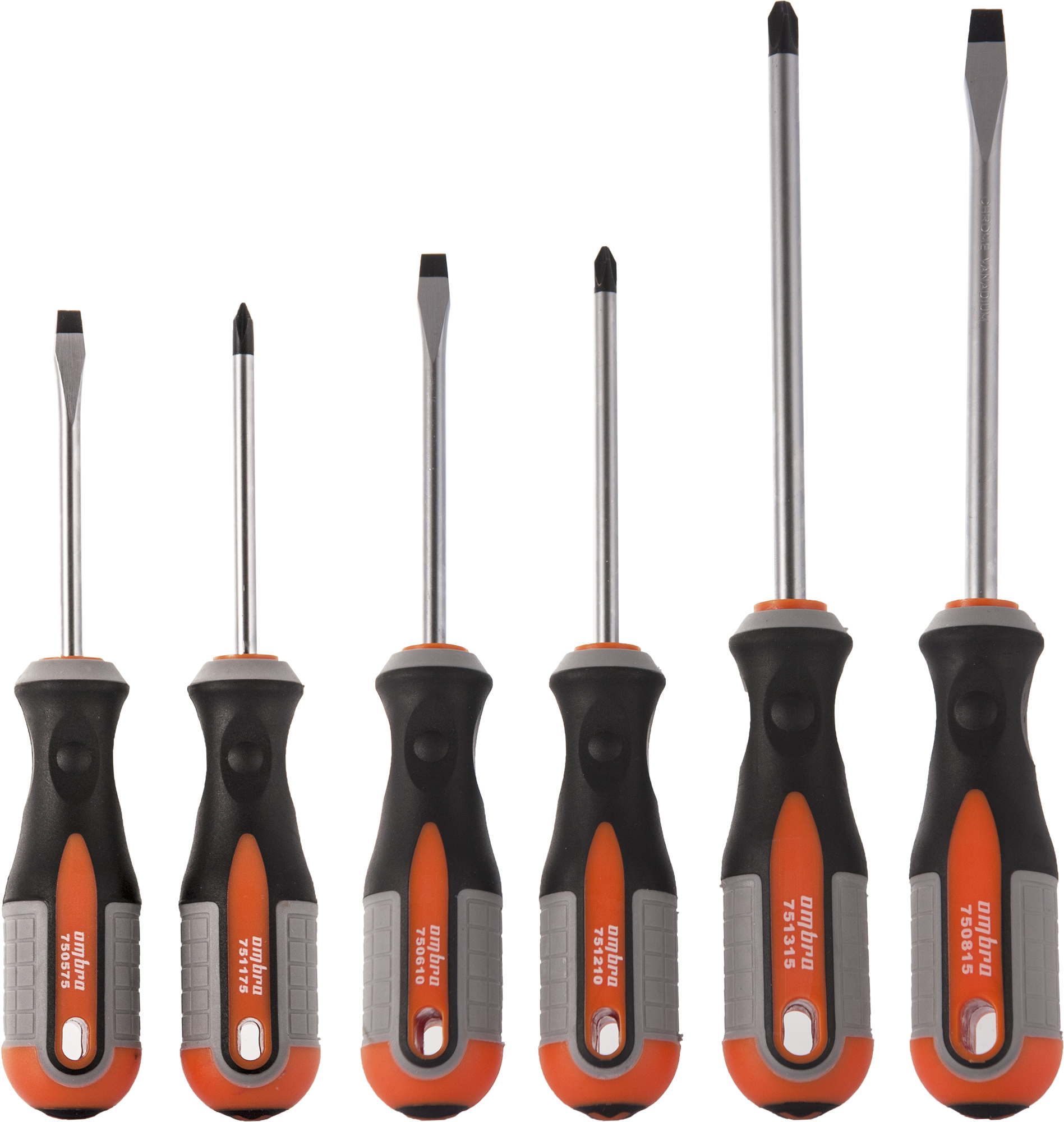 Набор отверток стержневых ROUND GRIP, 6 предметов 2