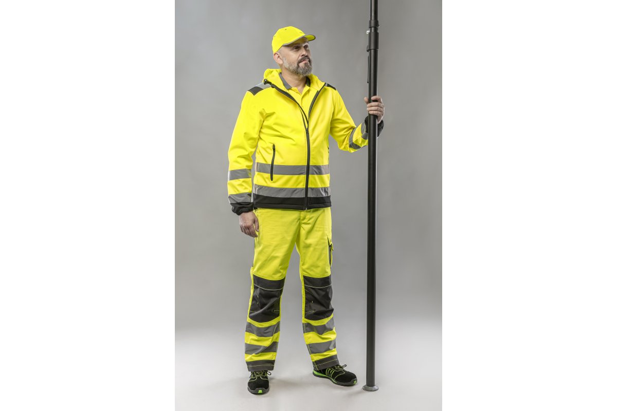 ARGEN Куртка сигнальная SOFTSHELL с капюшоном желтая