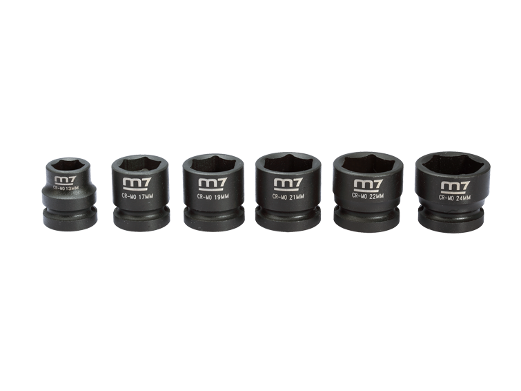 Набор головок 6 шт, 1/2", 13-24 мм MIGHTY SEVEN MA42006M 2