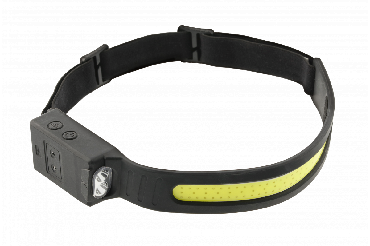 Налобный фонарик COB USB, 5 функции 2