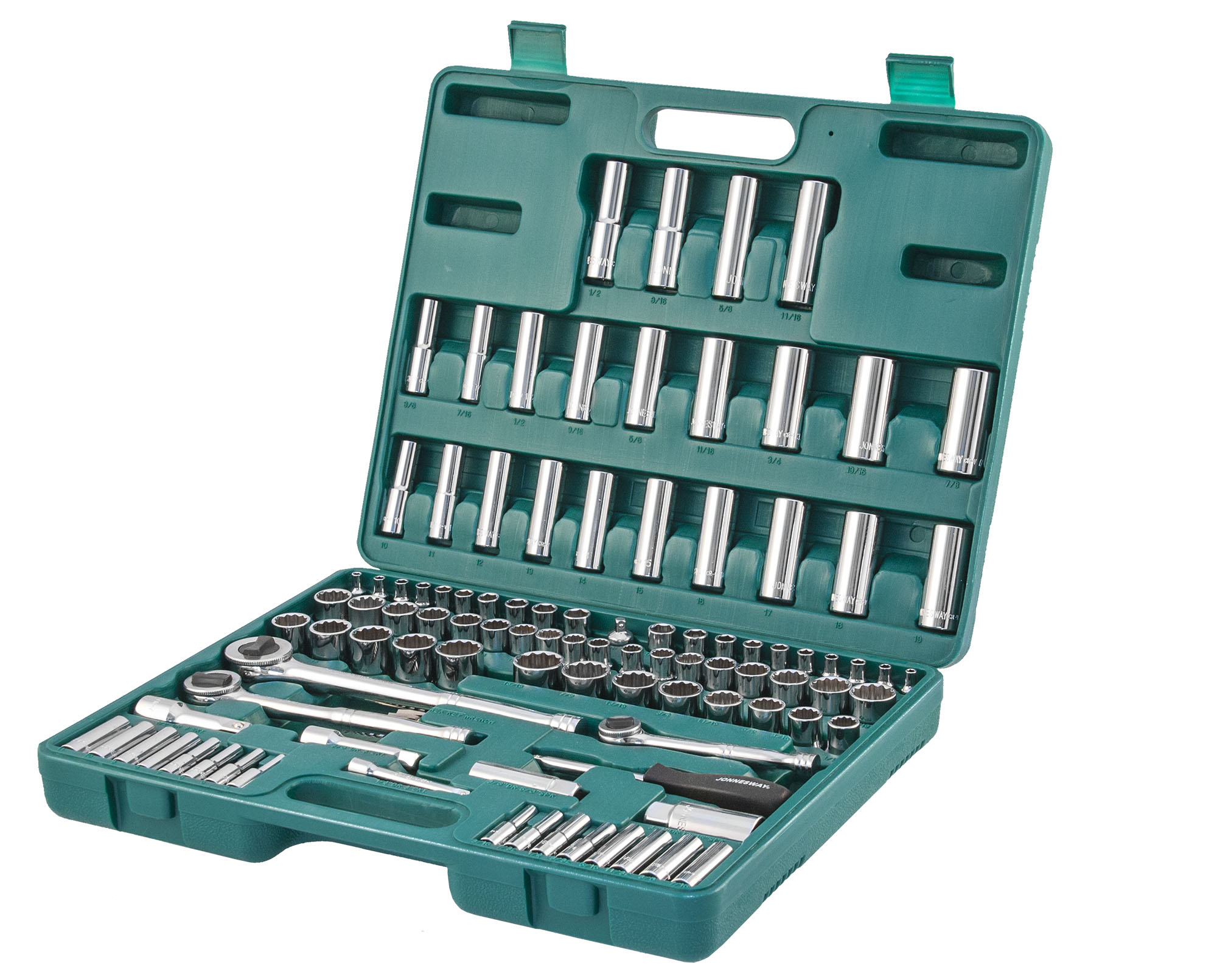 Набор инструмента универсальный 1/4", 3/8" и 1/2"DR, 107 предметов 2