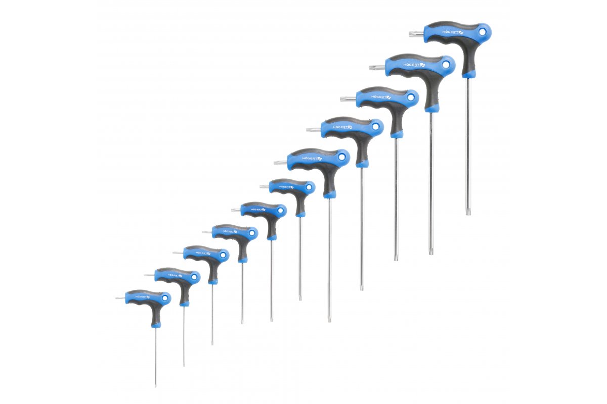 Набор Ключей  torx security типа "Т", 10 шт 2