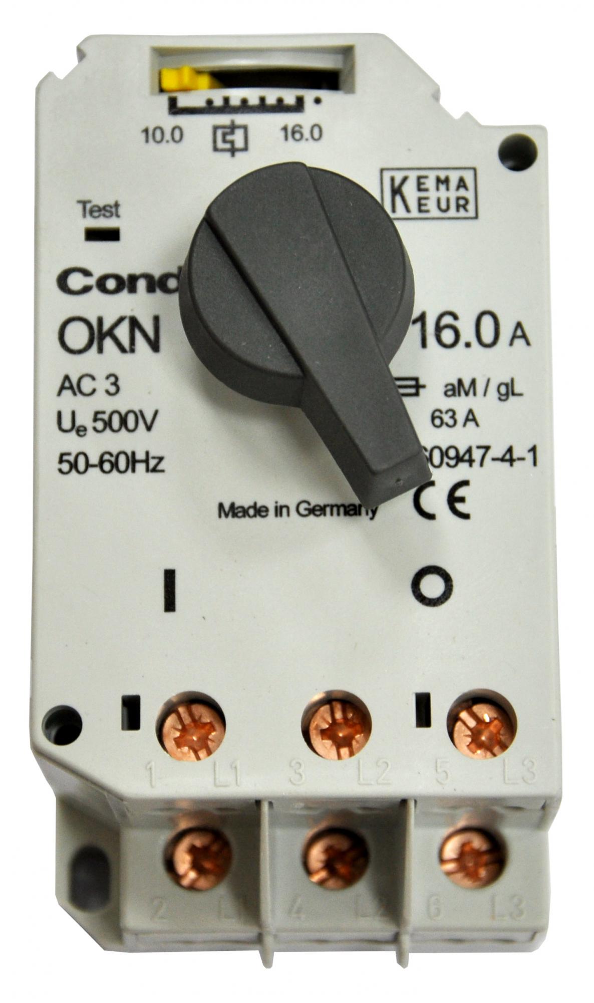 Трехфазный термовыключатель CONDOR 10-16A 50-60Hz 2