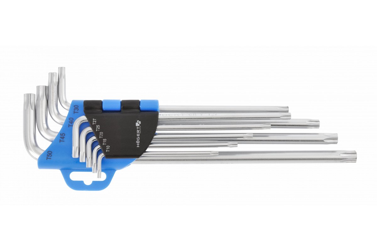 Ключи Torx CrV, экстра длинные 9 шт. 2