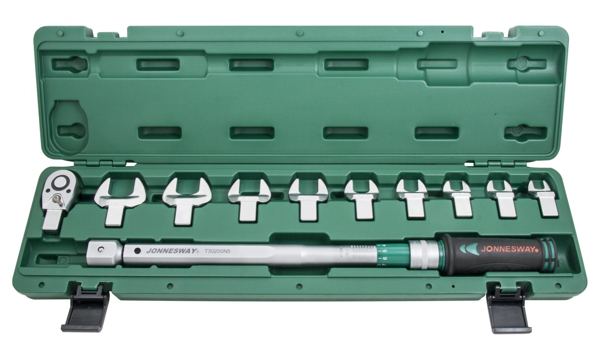 Ключ динамометрический 1/2"DR  40-200 Нм. со сменными рожковыми насадками 13-30 мм  2