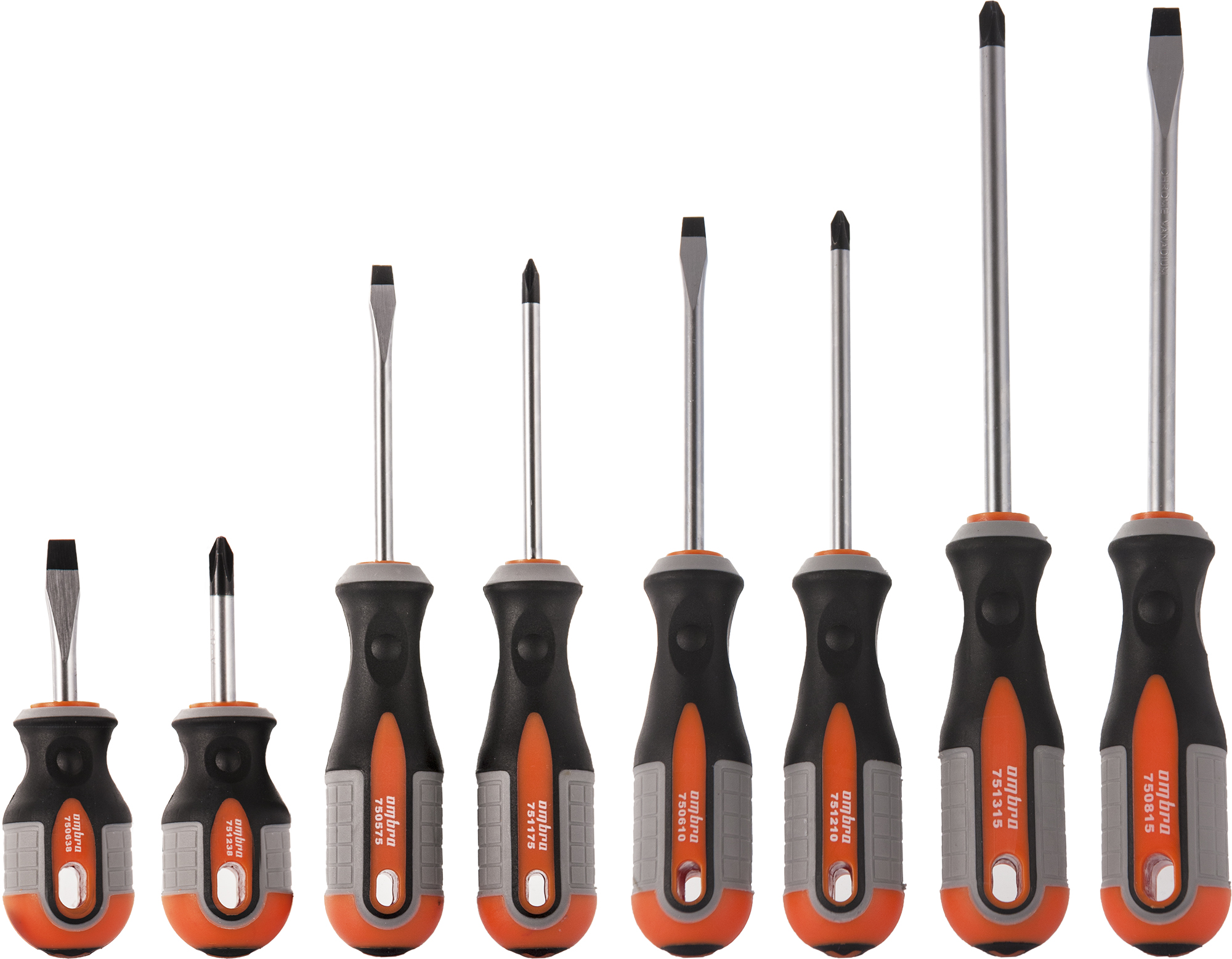 Набор отверток стержневых ROUND GRIP, 8 предметов 2