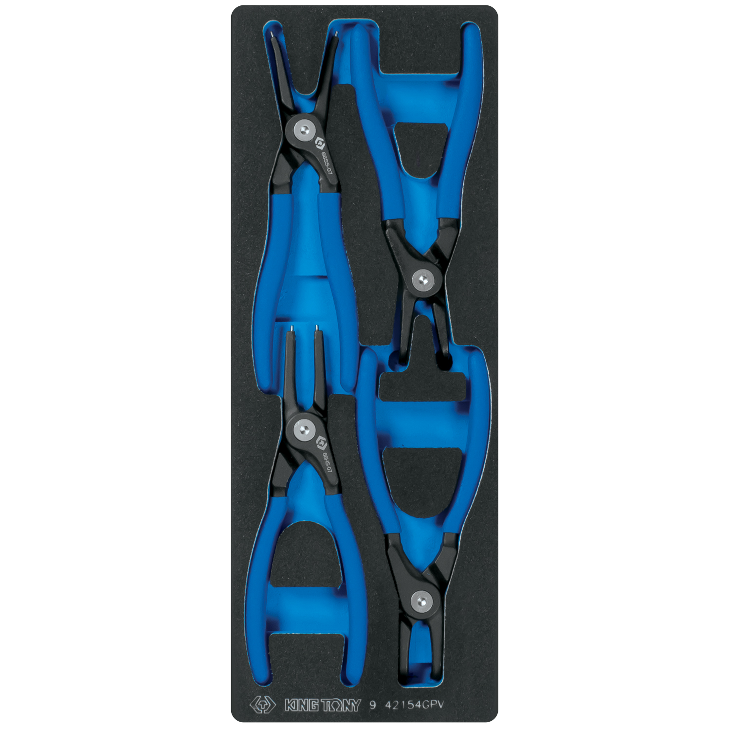 Набор съемников стопорных колец, ложемент, 4 предмета  2