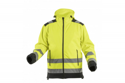 ARGEN Куртка сигнальная SOFTSHELL с капюшоном желтая (Размер 2XL (56))