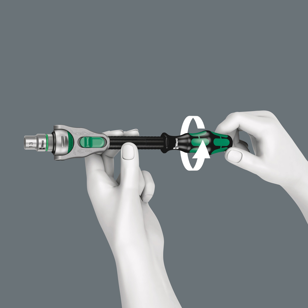 Набор с трещоткой, привод 1/4", метрический 8100 SA 6 Zyklop Speed