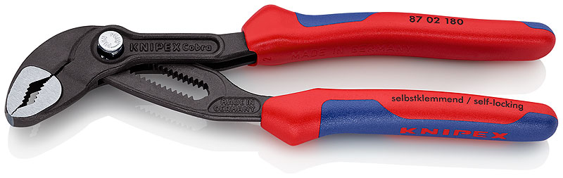 KNIPEX Cobra® фосфатированные, серого цвета 180 мм 2