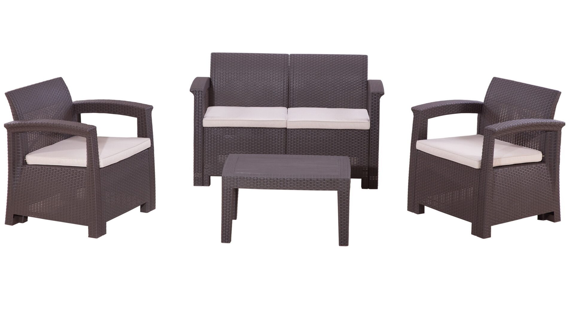 Комплект мебели B:rattan Rattan Comfort 4, венге 2