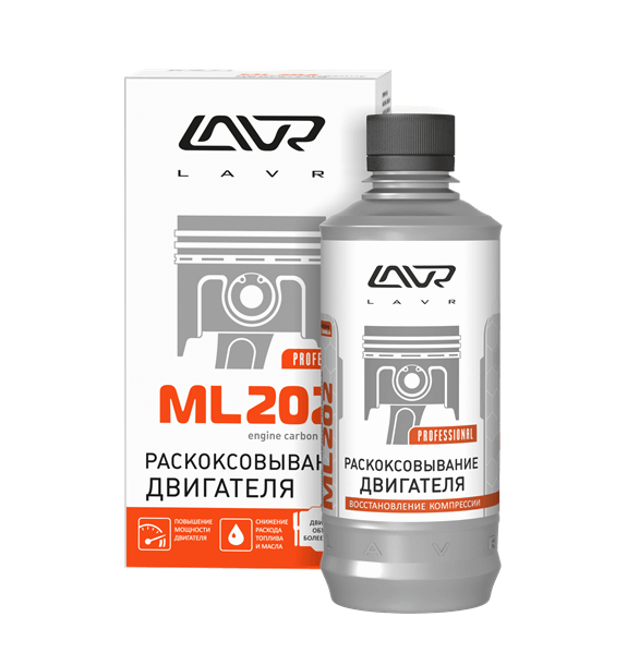 Раскоксовывание двигателя LAVR ML-202 Anti Coks Fast комплект 330 мл 2