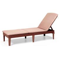 Шезлонг пластиковый с матрасом Jaipur Sun Lounger 2