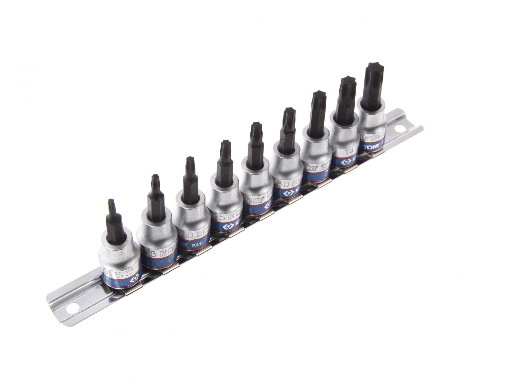 Набор торцевых насадок 3/8", TORX, Т10-Т50 мм, 9 предметов  2
