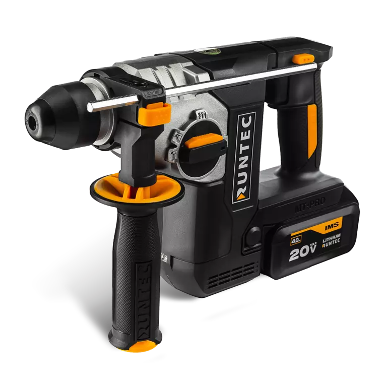 Перфоратор аккумуляторный RUNTEC PRO 2.3Дж, 20В, 2*4Ач, 750Вт 2