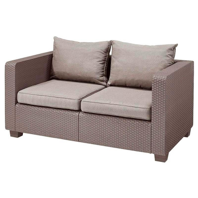 Диван двухместный из пластика Salta 2 Seater Sofa (КАПУЧИНО)