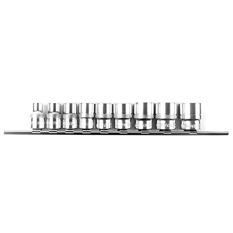 Набор торцевых головок 1/2" 12 гр. 3/8"-15/16" 10пр. на линейке 2