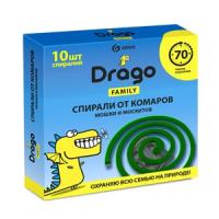 Drago Средство инсектицидное «Спираль от комаров – эффект» (10 спиралей в пачке) 
