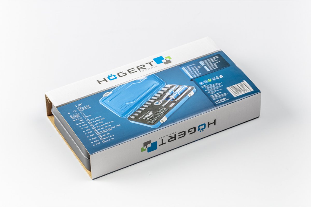 Набор инструментов, 53 шт., 1/4"