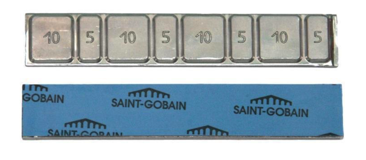 Грузик самоклеющийся 19мм. Скотч Saint-Gobain (50шт) 2