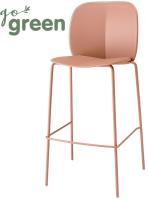 Стул пластиковый полубарный Mentha Go Green 2